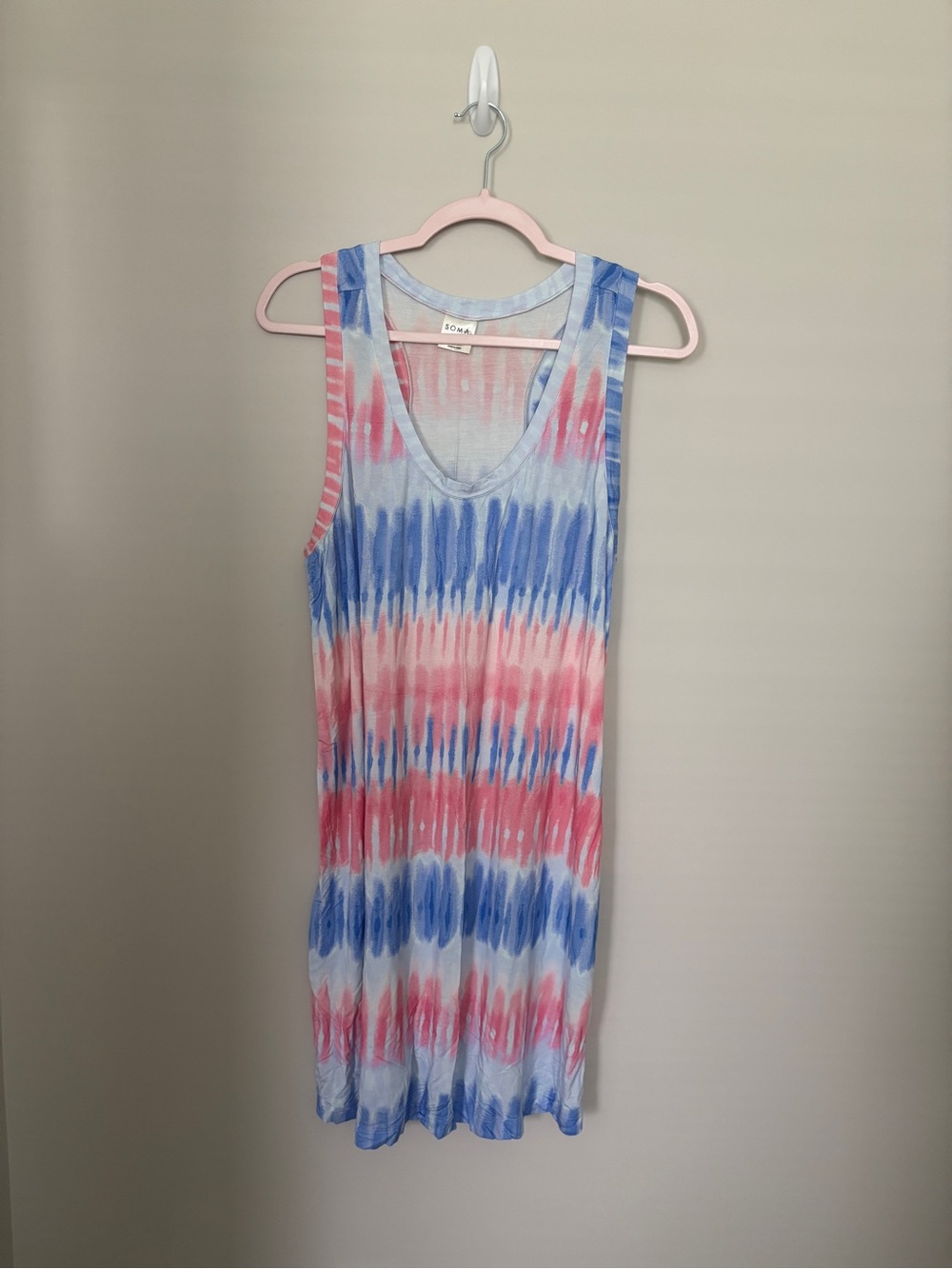 Soma Tie-Dye Sleepshirt - Blue & Pink - washed but never worn Size L
